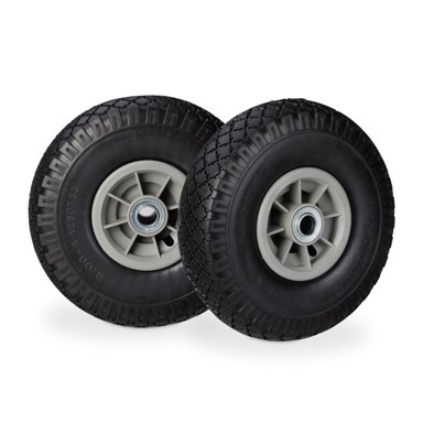 NORTHIX Kotači za kolica, 2 kom, PU guma, bezzračni, otporni na probijanje