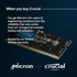 CRUCIAL RAM memorija DDR5, 5600 MHz, SODIMM, CL46, 1.1V, 16 GB