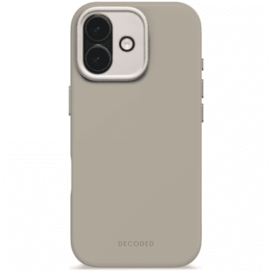 DECODED Antimikrobna silikonska stražnja maska za Apple iPhone 17, mekana taupe, kompatibilna s MagSafeom