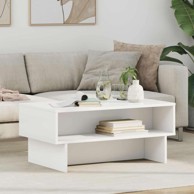 Stolić za kavu od konstruiranog drva 80 x 46 x 35 cm, bijeli