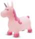Skakalica jednorog, gumena, roza, 60 cm