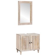 Set namještaja za kupaonicu 2-dijelni bijelo 62 x 33 x 58 cm
