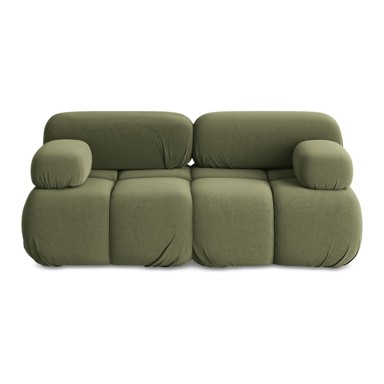 MAKAMII Svijetlo zelena baršunasti sofa 190 cm Lokua, 190x96x70,05 cm
