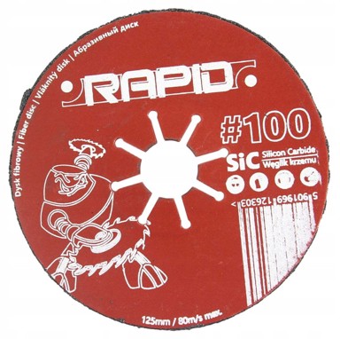 RAPID Vibracijski brusni disk, 125 x 22,2 mm, P120