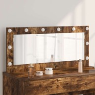 Ogledalo s LED osvjetljenjem 100x45x18 cm, dimnjak hrast