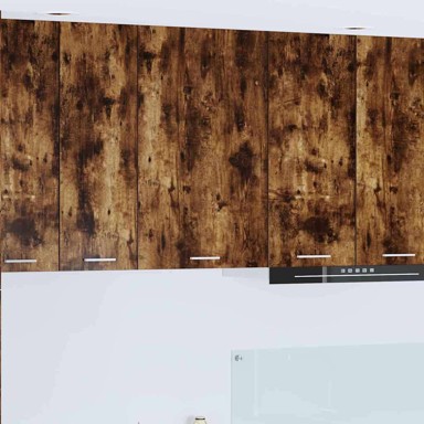 Viseći ormarić Riga, 50 x 31 x 80 cm, dimljeni hrast i bijeli