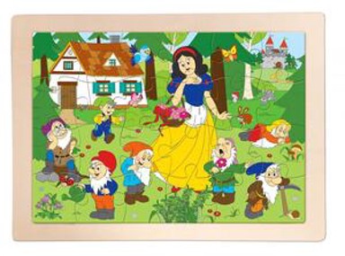 WOODY Puzzle Snjeguljica, 24 dijela, drvo, razvoj vizualnih vještina