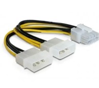 DELOCK Adapter 2x 4-pin Molex (Ž) na 8-pin (M) za grafičku karticu, naponski, interni