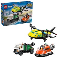 LEGO Konstrukcijski set City Airplane, Service Truck and Hovercraft Rem 60505