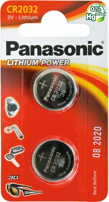 PANASONIC Baterija CR-2032EP / 2BP