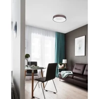Thin NOVA LUCE Plafonska  svjetiljka Rando NL9353833, LED 30 W, 3000 K, 1845 lm, dimm, IP20, brušena smeđa