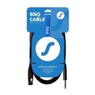 SSQ Audio kabel XLR utičnica / jack 6,3 mm stereo XLRJS5, 5 m, crni