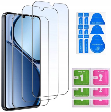 Kaljeno staklo za Realme C53, C51, C61, C63 staklo 9H, set od 3