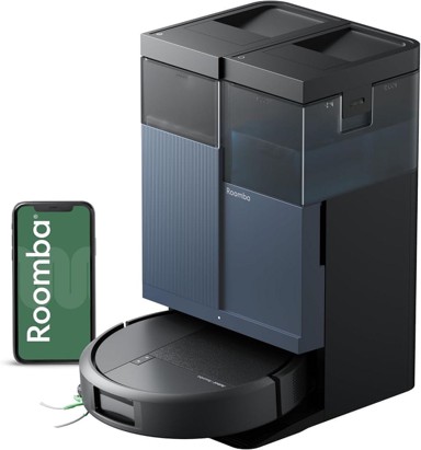 IROBOT Robotski usisavač i brisač Roomba Plus 415 s AutoWash stanicom, crni
