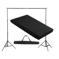 Pozadinski sustav s potporom 300 x 300 cm, crni