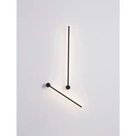 Zidna lampa Synthesi, LED, 23 W, 3000 K, 2725 lm, IP20, crna