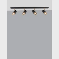 Reflektor, Pogno, NL9111436, 4xGU10, IP20, crna/zlatna