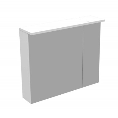 AQUAART Kupaonski ormarić Sara 70, gornji, bijeli sjaj