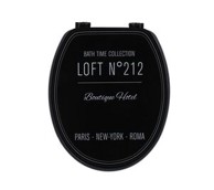 TENDANCE WC daska MDF, neo retro, crna