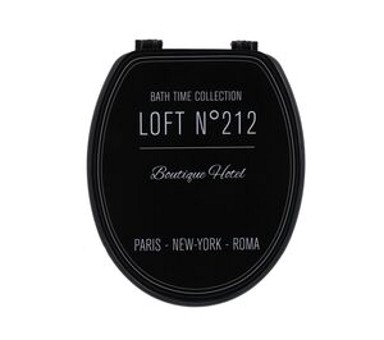 TENDANCE WC daska MDF, neo retro, crna