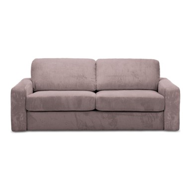 MAKAMII Prljavo roza sklopiva sofa od samta 195 cm Nona, 195x100x80 cm