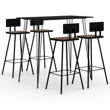 5-dijelni barski set crni