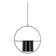 ESSCHERT DESIGN Crni viseći držač za teglu za cvijeće Planter