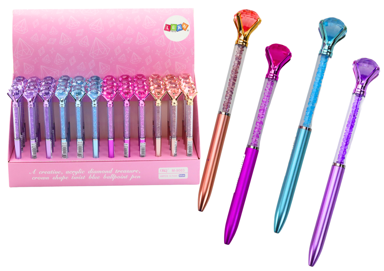 Dijamantna kemijska olovka, Dijamanti, plavi uložak 0.7 mm