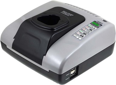 POWERY Punjač s USB za Bosch 10.8V Li-Ion