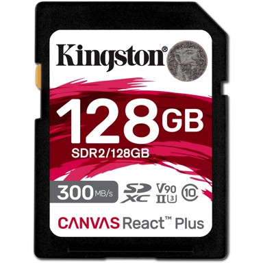 KINGSTON Memorijska kartica Canvas React Plus SDXC, 128GB, 300MB/s