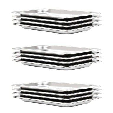 Posude Gastronorm GN 1/3 20 mm 12 kom, srebrna