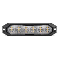 AMIO Slim LED svjetlo za masku, 6x3W LED, R65 R10, 12/24V, IP6K9K, narančasto