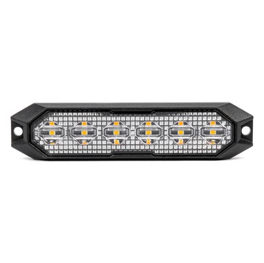 AMIO Slim LED svjetlo za masku, 6x3W LED, R65 R10, 12/24V, IP6K9K, narančasto