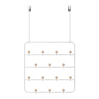 UMBRA Bijela prirodna metalna vješalica za vrata 36 cm, Estique