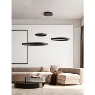 NOVA LUCE Visilica Elowen LED 181 W, 3000 K, 8891 lm NL9345652, sandy black
