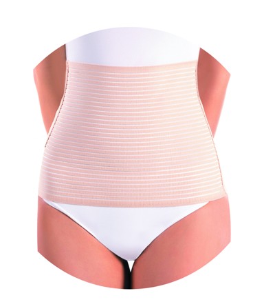 BABYONO Strukirani postporođajni steznik - L