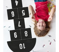 PASTELOWE Zidne naljepnice Školica, crne