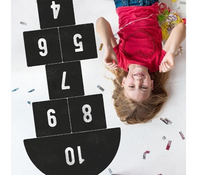 PASTELOWE Zidne naljepnice Školica, crne