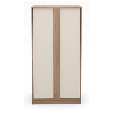 MARCKERIC Krem/u prirodnoj boji ormar u dekoru hrasta 90x180x53 cm Dennis 