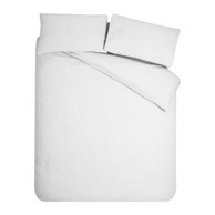 CATHERINE LANSFIELD Posteljina Crinkle Seersucker od krepa za bračni/produženi krevet 230x220 cm Bijela