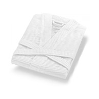 FOUTASTIC Bijeli pamučni kućni ogrtač veličine S Mia Waffle