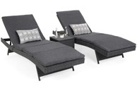 Set ležaljki Bora Bora, sivi