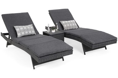 Set ležaljki Bora Bora, sivi