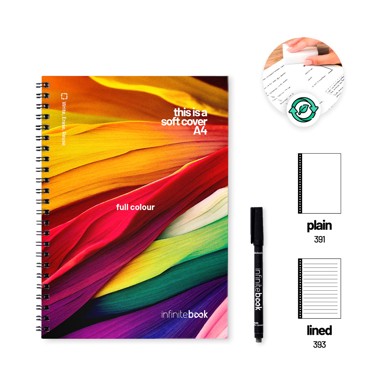INFINITEBOOK Bilježnica A4, savitljive korice, Full Colour