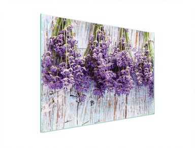 TMK Staklena zaštita za štednjak, 70x52 cm, lavanda