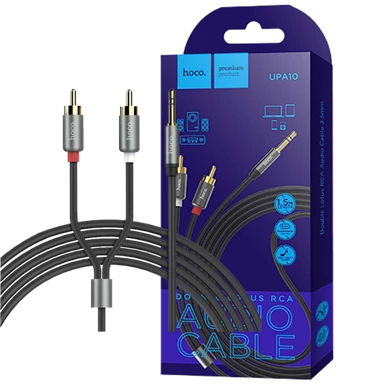 HOCO. Audio Kabel RCA na 3.5 mm 1.5 m UPA 10 RCA to 3.5mm