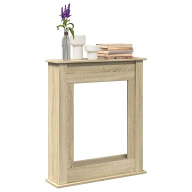 Okvir za kamin, 75x20x87.5 cm, od konstruiranog drva, sonoma hrast