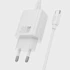 HOCO Punjač N62, kućni, PD 30W, USB-C na USB-C kabel, bijeli