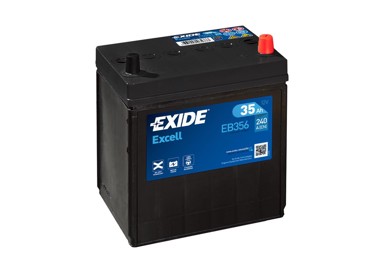 EXIDE Akumulator 35Ah D+ Asia EB356 18,7x12,7x22,0 (240A)