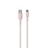 PURO Soft USB-A na USB-C kabel 1,5 m, rozi